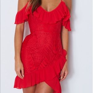 Mini red dress - whitefox boutique